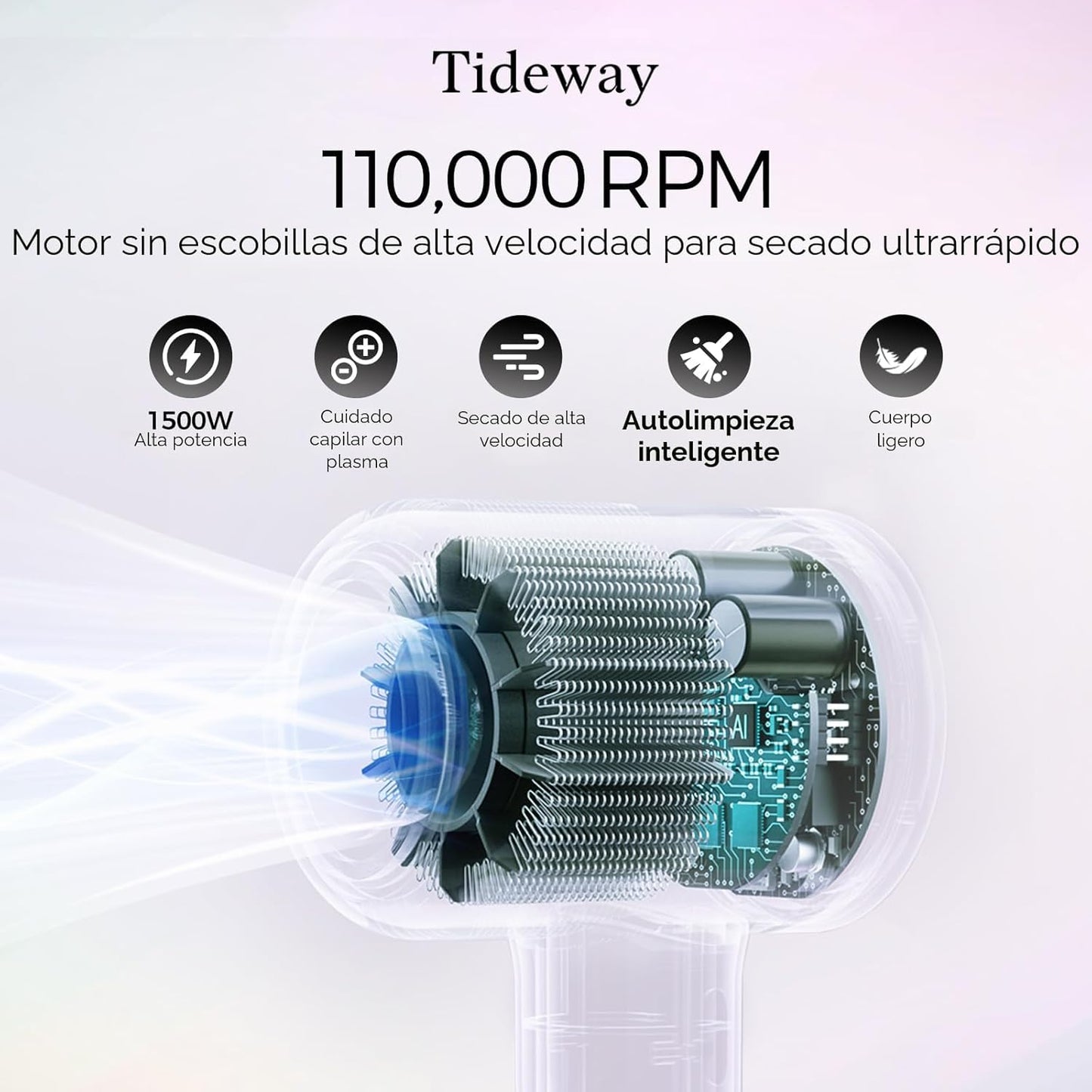 Seacdor de pelo de 5 cabezales